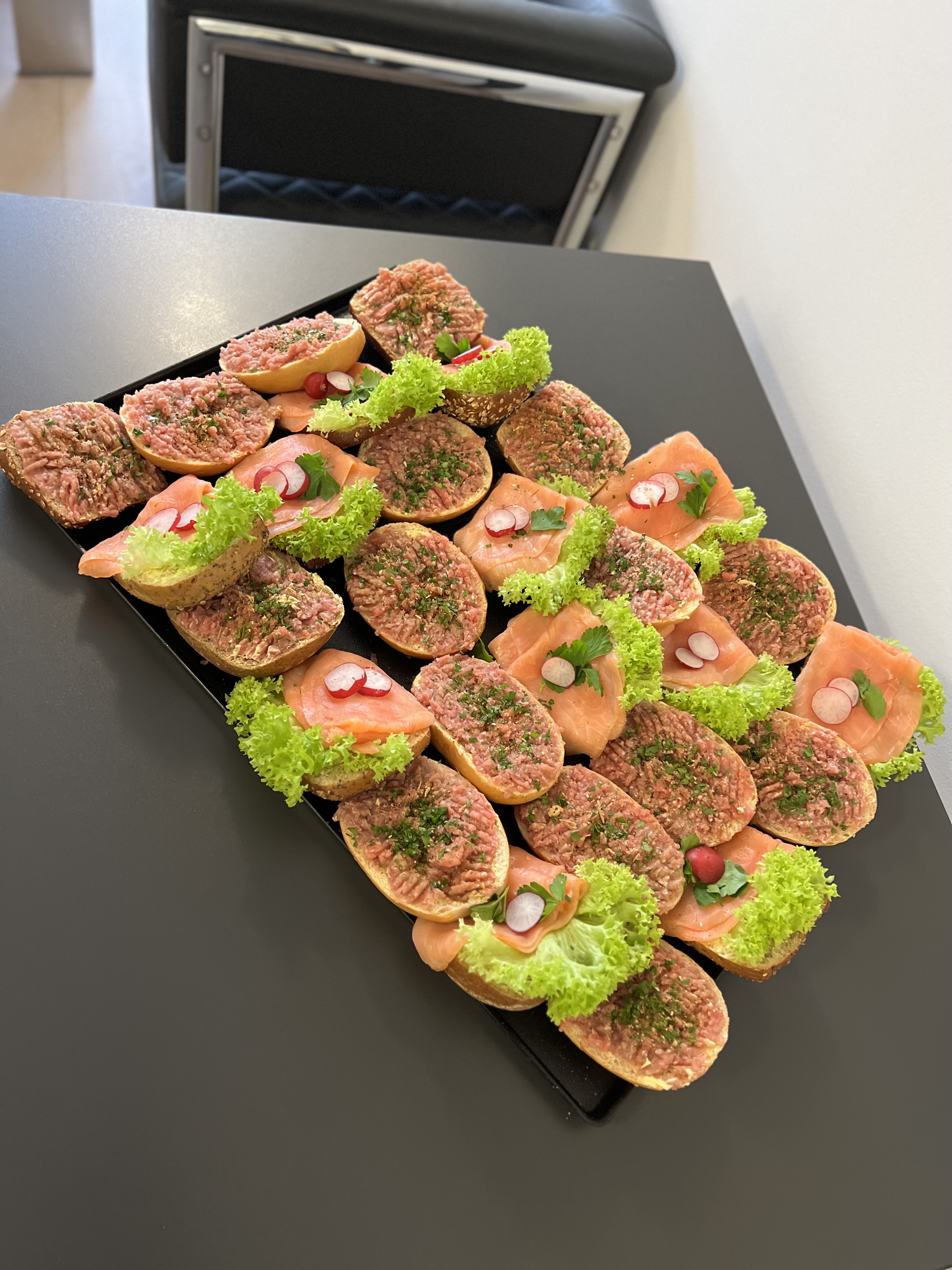 Feine Canapes fuer besondere Anlaesse