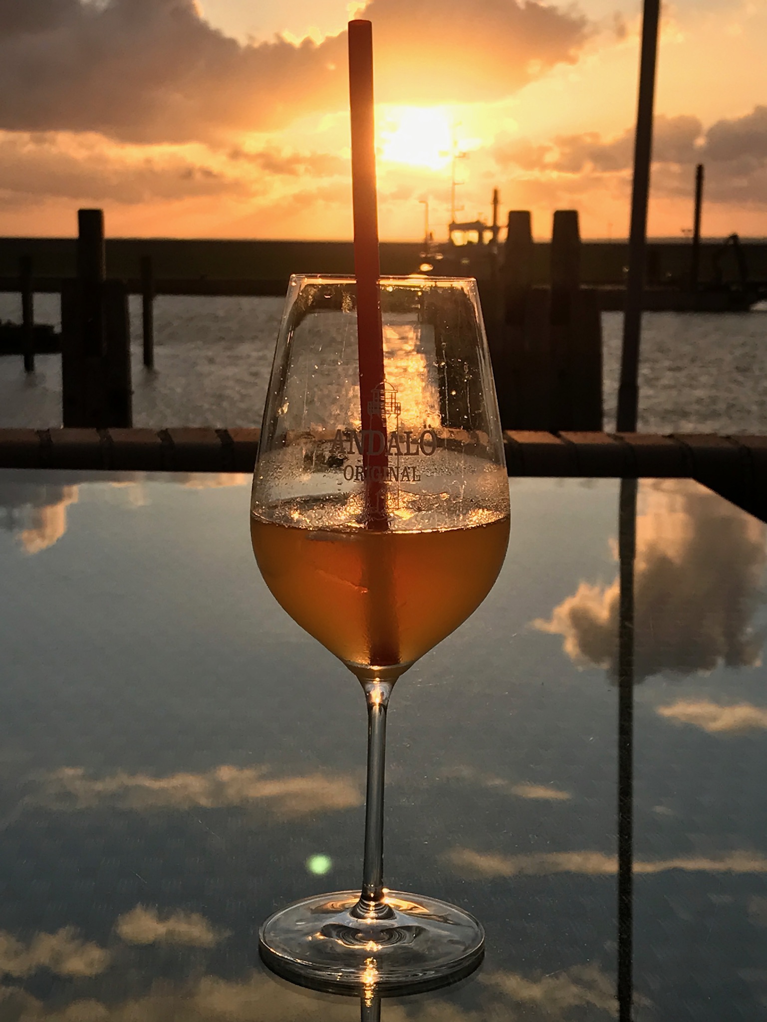 Sundowner an der Nordsee